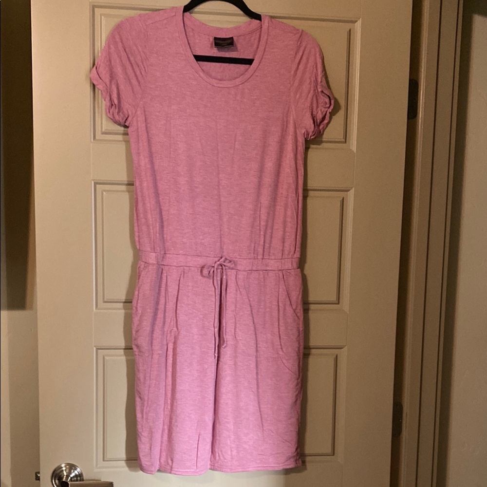 Women’s 32 Degrees Pink Cuffed Sleeve Midi Dress